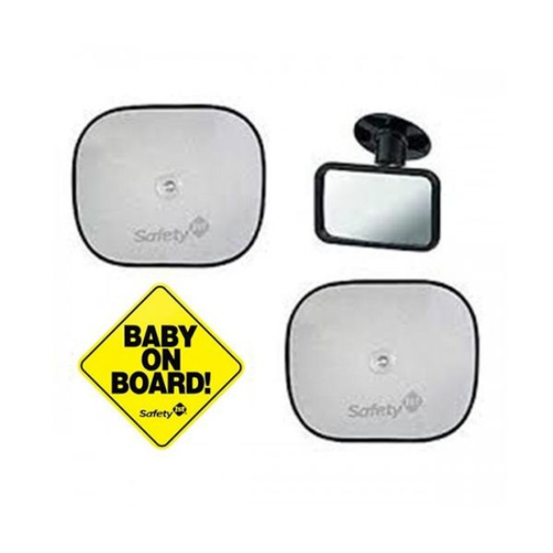 Safety 1st Kit de Viagem Espelho + Tapa Sol + Baby on Board Safety 1st Travel Kit Mirror + Sunshade + Baby on Board