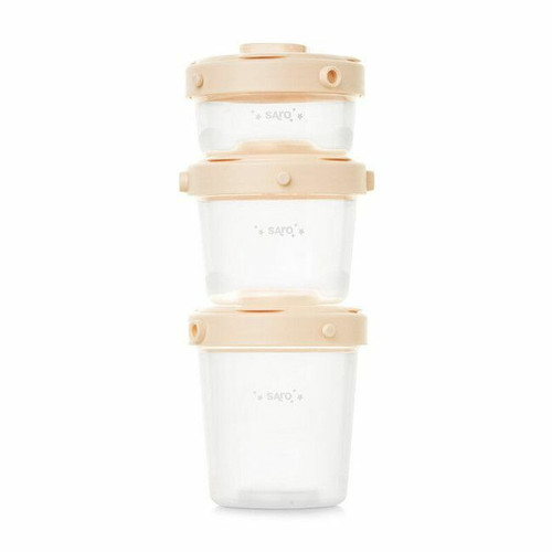 Saro 3 Airtight Containers Cream 25642