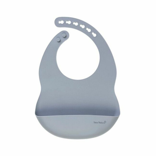 Saro Silicone Pocket Bib Blue 17487