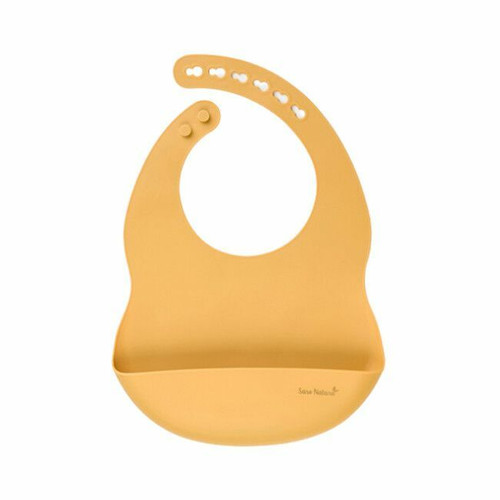 Saro Mustard Silicone Pocket Bib 17485