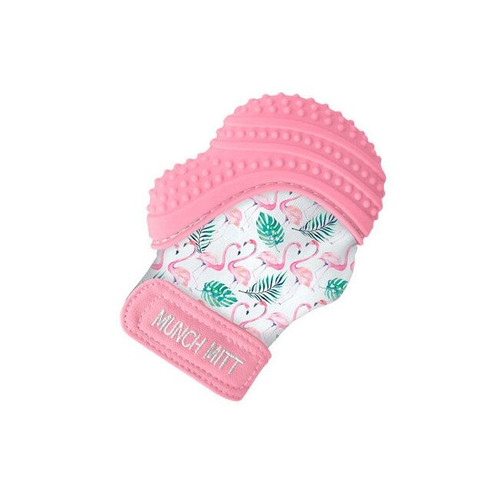 Saro Teething Mitten Flamingos 21076