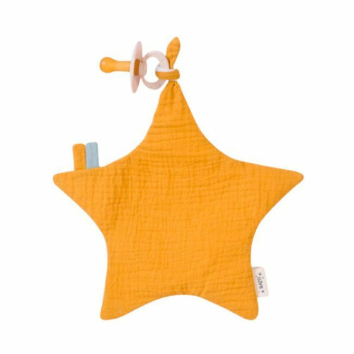 Saro Mustard Star Soother Clip 31662