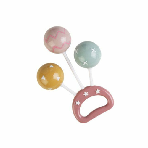Saro Pink Rattle with Balls +0M 21366