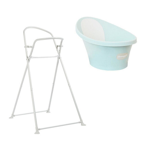 Shnuggle Ergonomic Baby Bath Aqua + Foldable Stand