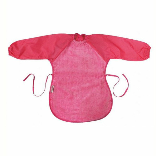 Silly Billyz Babete com Mangas Messy Eater Rosa Fúcsia SB-005-007 Silly Billyz Messy Eater Fuchsia Pink Long-Sleeve Bib SB-005-007