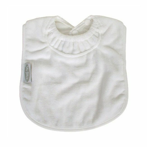 Silly Billyz White Cotton Bib +3M SB-003-001
