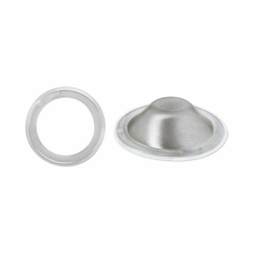 Silverette Proteção para Mamilos de Prata XL + Anel O-Feel Silverette Silver Nursing Cups XL + O-Feel Ring