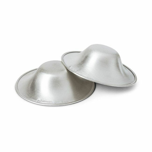 Silverette Proteção para Mamilos de Prata XL SIL-prata-xl Silverette Silver Nursing Cups XL SIL-prata-xl