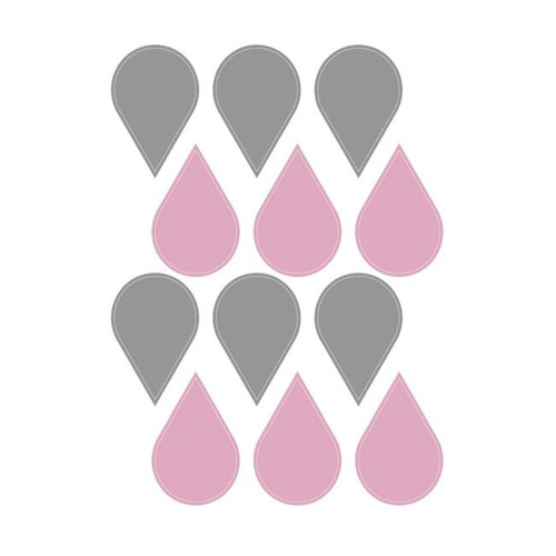 Snüz Wave Wall Stickers Pink (48pcs) AC006A