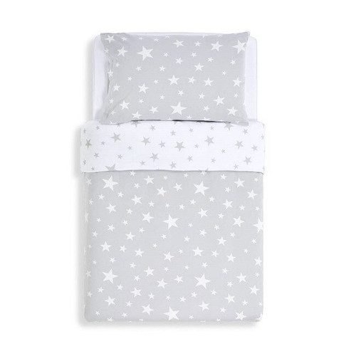 Snüz Duvet Cover + Pillowcase Grey Stars BD028EA
