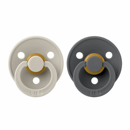 BIBS 2 Colour Symmetrical Latex Dummies Sand/Iron 0-6M