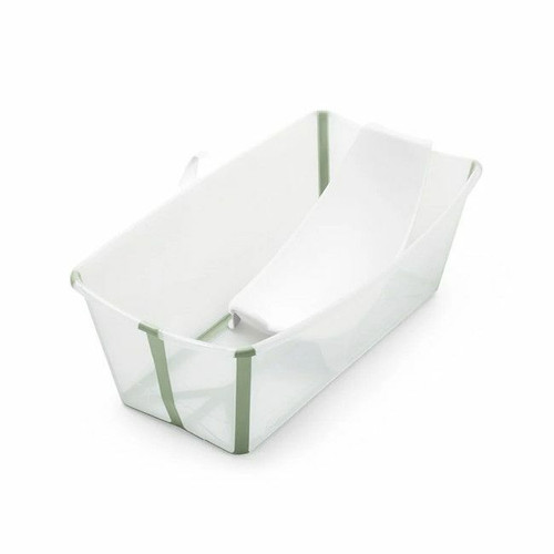 Stokke Flexi Bath Baby Bath + Newborn Support Transparent Green