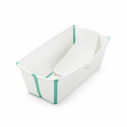 Stokke Banheira Flexi Bath + Suporte Recém-Nascido White Aqua 531505 Stokke Flexi Bath + Newborn Support White Aqua 531505