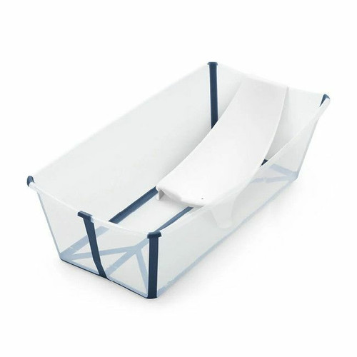 Stokke Flexi Bath XL + Newborn Support Transparent Blue