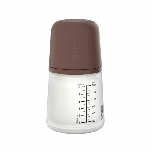 Suavinex Biberão de Silicone 180ml Tetina Zero.Zero Fluxo Lento Deep Suavinex Silicone Bottle 180ml Zero.Zero Teat Slow Flow Deep