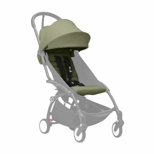 Stokke YOYO³ 6+ Textile Set Seat Pad & Canopy Olive 646411