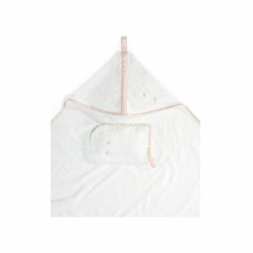 Stokke Hooded Bath Towel Pink Bee 253706