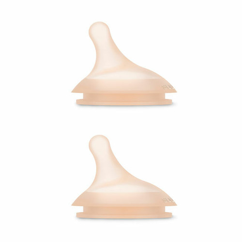 Suavinex 2 ZERØ.ZERØ Super Fine Silicone Teats Medium Flow