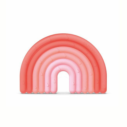 Suavinex Silicone Teether Stage 1 Pink Rainbow +0M