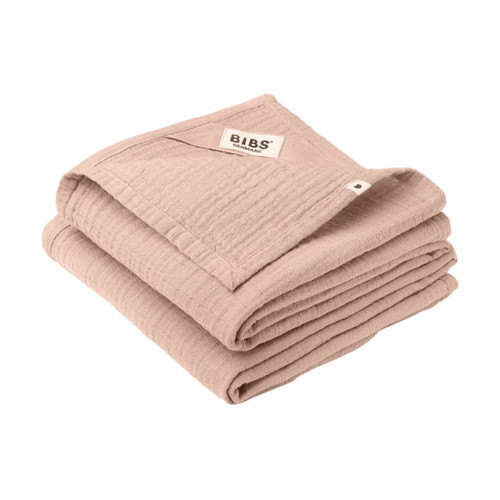 BIBS 2 Muslin Cloths 70x70 Blush