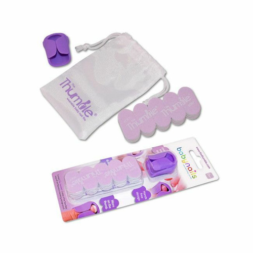 The Thumble Lima para Unhas + 15 Recargas Baby Nails NAILS001 The Thumble Baby Nail File + 15 Refills Baby Nails NAILS001