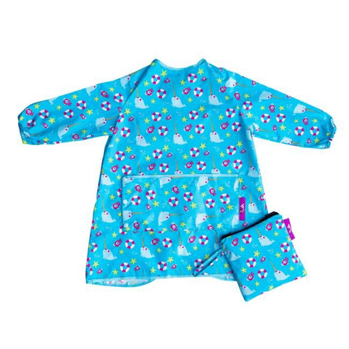Tidy Tot Long Bib with Carry Bag Seaside LLBSEA