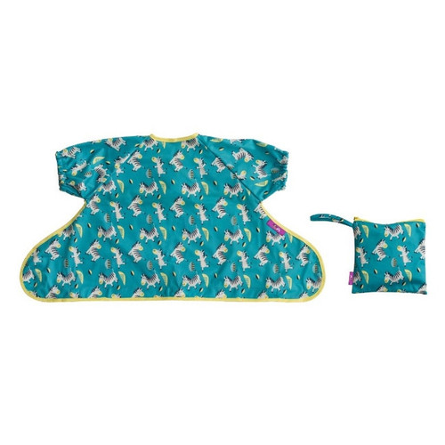 Tidy Tot Cover & Catch Short-Sleeve Bib Kit Dancing Zebras SSCCDZ