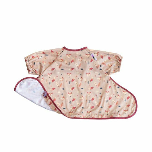 Tidy Tot Cover & Catch Short-Sleeve Bib Kit Foxes SSCCFX