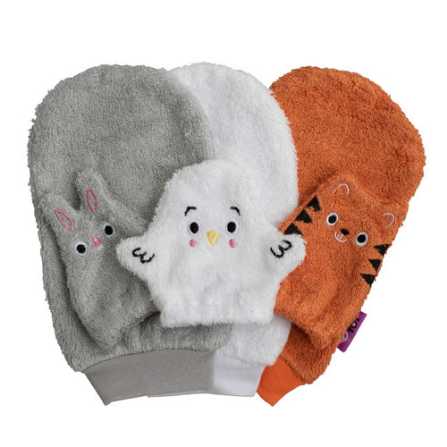 Tidy Tot Pack of 6 Bamboo Bath Mitts SKU200