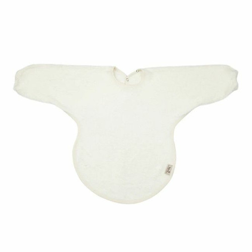 Timboo Long Sleeve Bib with Cuffs Daisy White TM-BAV11-544