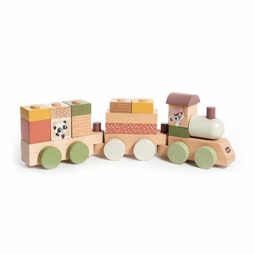 Tiny Love Comboio de Madeira Empilhável Boho Chic +0M Tiny Love Boho Chic Wooden Stacking Train +0M