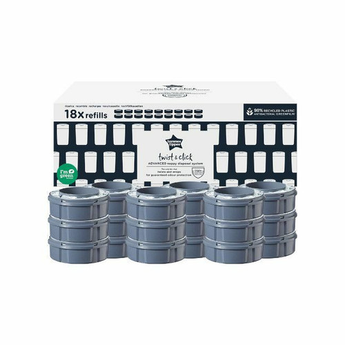 Tommee Tippee 18 Recycled Refills Sangenic Twist & Click 85101102