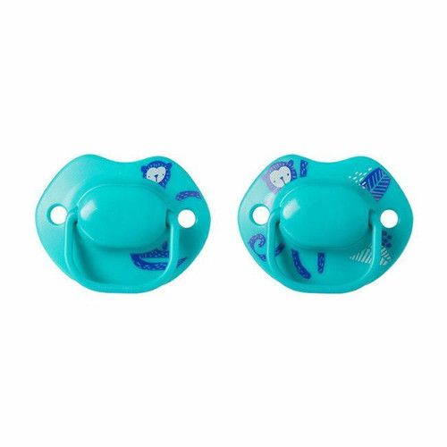 Tommee Tippee 2 Moda Soothers Midnight Jungle Green 0-6M 43338494