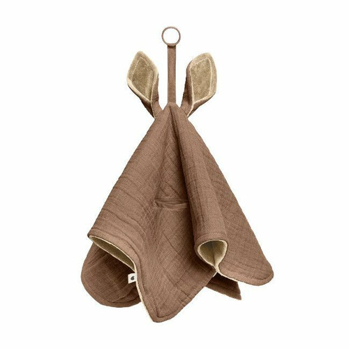 BIBS Doudou Canguru Algodão Orgânico Dark Oak BIBS Kangaroo Comforter Organic Cotton Dark Oak