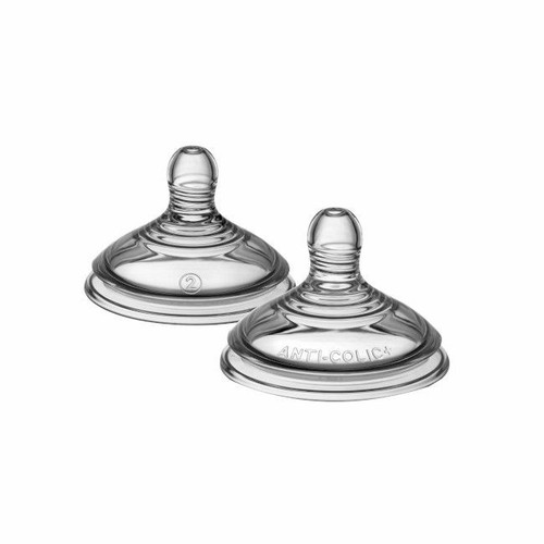 Tommee Tippee 2 Tetinas Advanced Anti-Cólicas Fluxo Médio 42112852 Tommee Tippee 2 Advanced Anti-Colic Teats Medium Flow 42112852