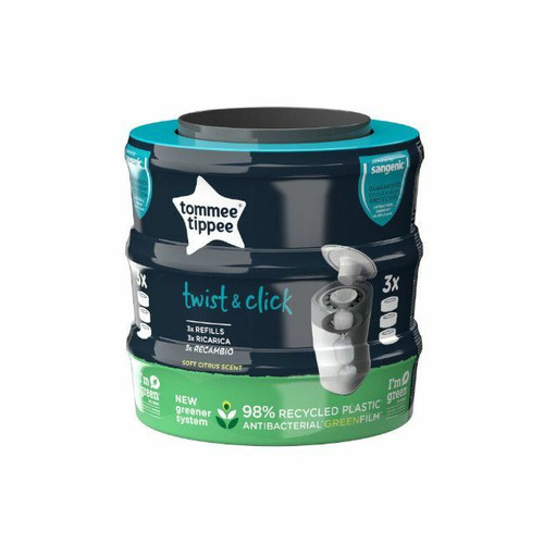 Tommee Tippee 3 Recycled Refills Sangenic Twist & Click 85100702
