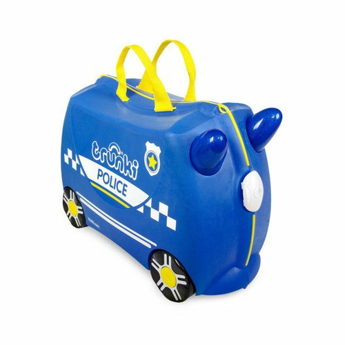 Trunki Mala de Viagem com Rodas Carro de Polícia Percy +3 Anos 80323 Trunki Percy the Police Car Ride-On Suitcase +3 Years 80323