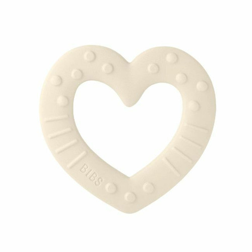 BIBS Baby Bitie Teether Heart Ivory +2M