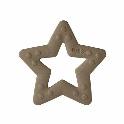 BIBS Baby Bitie Teether Star Dark Oak +2M