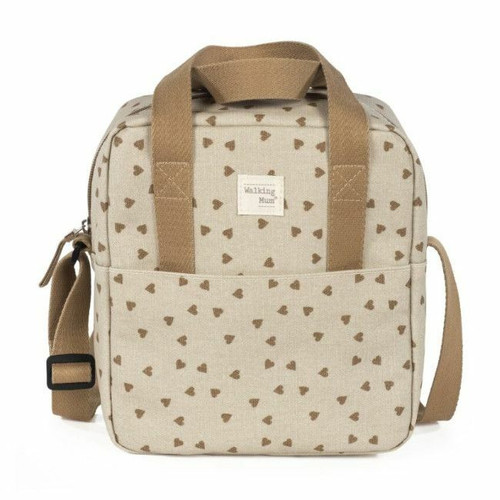 Walking Mum Insulated Lunch Bag Poppy Hearts Cinnamon 1120800345