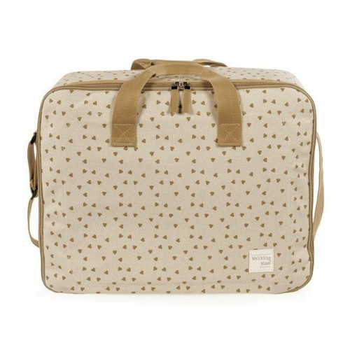 Walking Mum Maternity Bag Poppy Hearts Cinnamon 1120800349