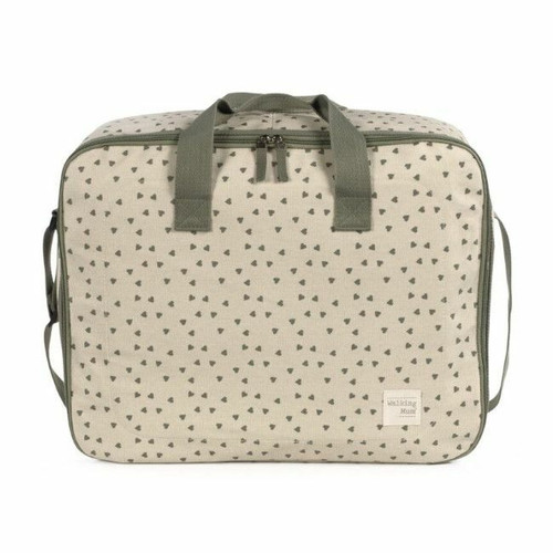 Walking Mum Mala de Maternidade Poppy Hearts Moss 1120800348 Walking Mum Maternity Bag Poppy Hearts Moss 1120800348