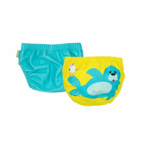 Zoocchini 2 Fraldas Natação UPF50+ Foca 6-12M ZOO-014-003/S Zoocchini 2 Swim Nappies UPF50+ Seal 6-12M ZOO-014-003/S
