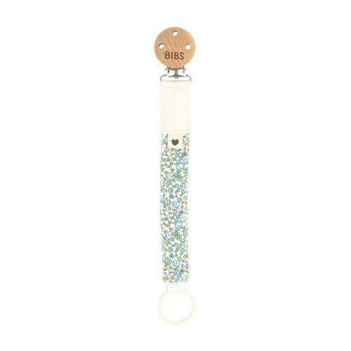 BIBS Prende-Chupeta em Algodão Liberty Eloise Ivory BIBS Cotton Pacifier Clip Liberty Eloise Ivory