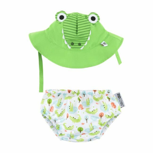 Zoocchini Swim Nappy & Hat Set Crocodile 12-24M ZOO-006-007