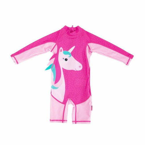 Zoocchini Fato de Banho Manga Comprida Unicórnio 6-12M ZOO-016-004/M Zoocchini Long Sleeve Swimsuit Unicorn 6-12M ZOO-016-004/M
