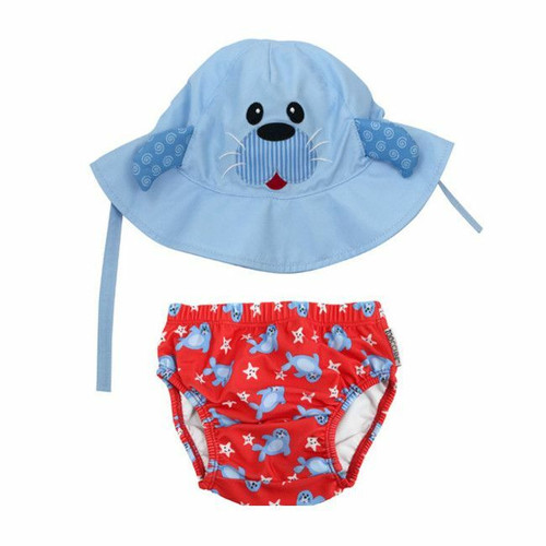 Zoocchini Swim Nappy & Hat Set Seal 12-24M ZOO-006-003/L