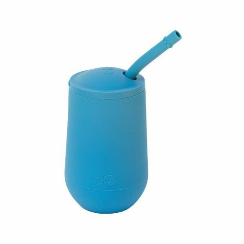 ezpz Happy Cup com Palhinha Azul EUHCB003 ezpz Happy Cup with Straw Blue EUHCB003