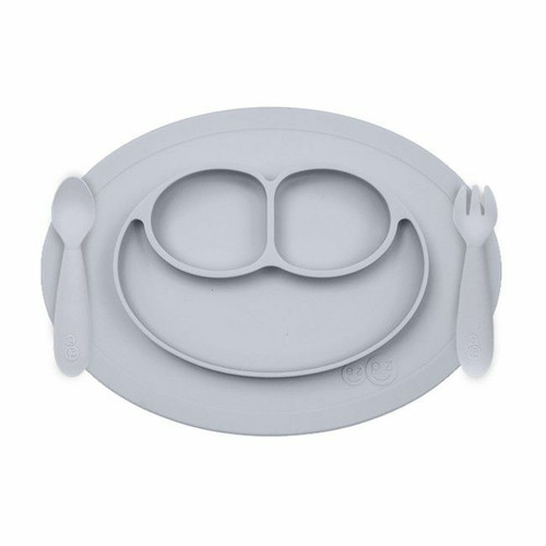 ezpz Mini Conjunto de Alimentação Cinza Nórdico EUMFP003 ezpz Mini Feeding Set Nordic Grey EUMFP003