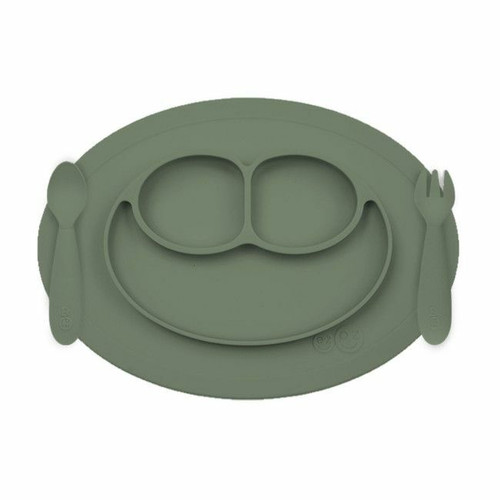 ezpz Mini Conjunto de Alimentação Verde Oliva EUMFO001 ezpz Mini Feeding Set Olive Green EUMFO001